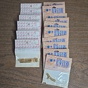 Gold Toned End Caps‎ with Loops (16 Packs)